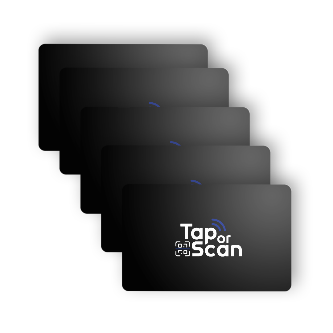 Tap or Scan Card 5-Pack - Tap or Scan