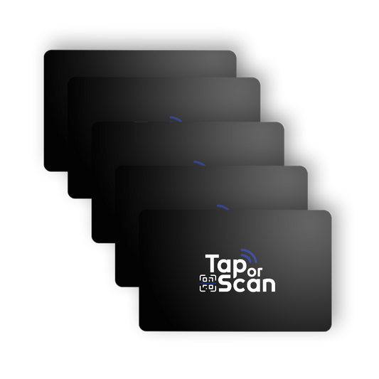 Tap or Scan Card 5-Pack - Tap or Scan