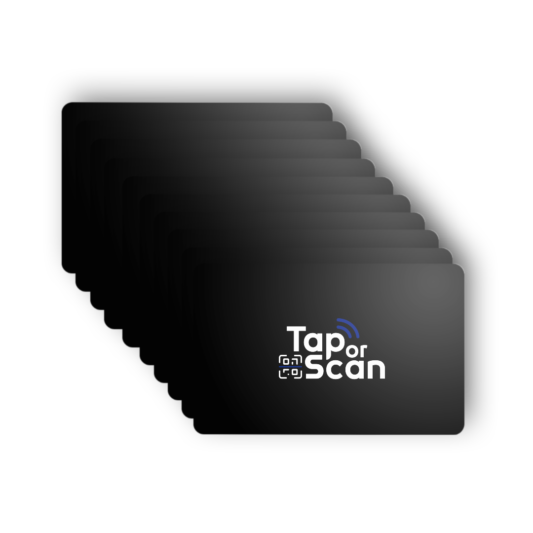 Tap or Scan Card 10-Pack - Tap or Scan