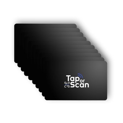 Tap or Scan Card 10-Pack - Tap or Scan